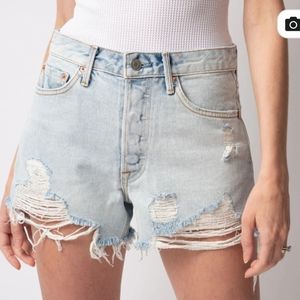 NWT Grlfrnd Denim Helena Shorts in Color Kiki